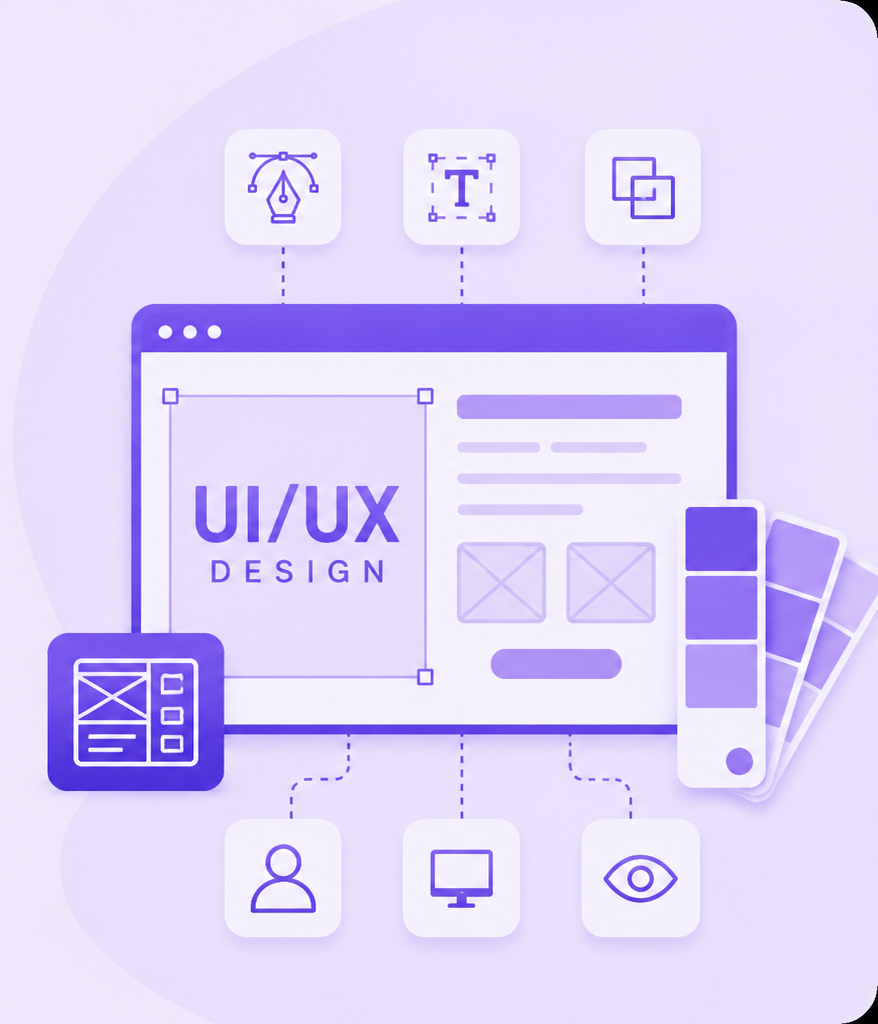 UI & UX Designing Mobile Background